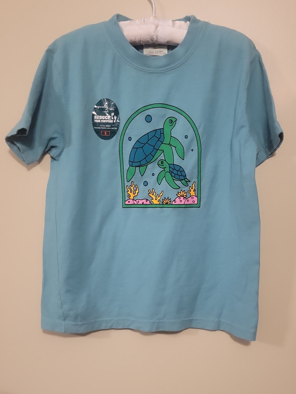 Kastlfel Kids Sea Turtle Graphic T-Shirt Spanish Moss Color